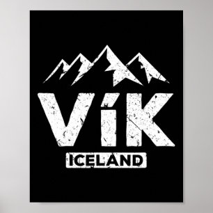 Poster Vik Islande Islandais Pride Plages de sable noir G