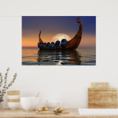 POSTER VIKING BOAT 2 CANVAS (Cuisine)