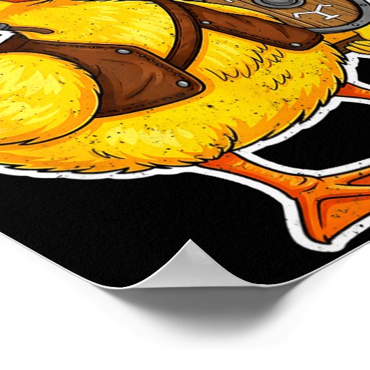 Poster Viking Duck Funny Warrior Design  (Coin)