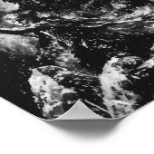 Poster Viking Fury Illustration acrylique noir et blanc P (Coin)