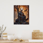 Poster Viking God Odin (Cuisine)