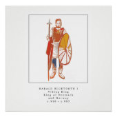 Poster Viking King Harald Bluetooth (Devant)