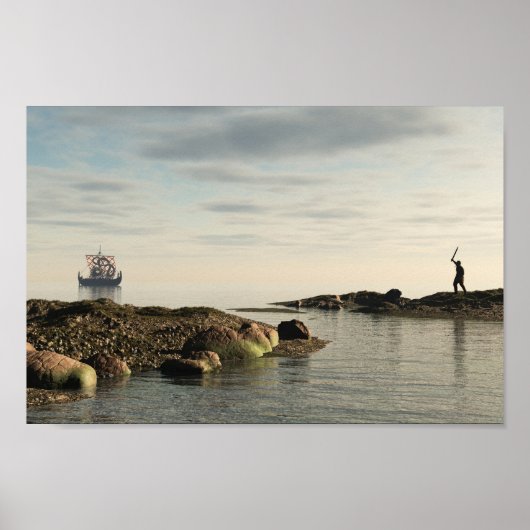 Poster Viking Longship Homeward Bound (Devant)