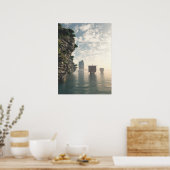 Poster Viking Longships dans des eaux inconnues (Cuisine)