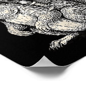 Poster Viking Riding Squirrel Funny Warrior Art (Coin)