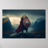 Poster Viking scandinave dans la chaîne de courrier Affic (Devant)