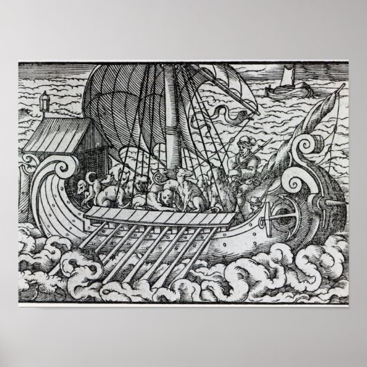 Poster Viking Ship (Devant)