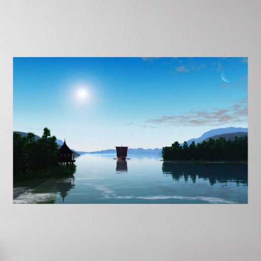 Poster Viking Ship (Devant)