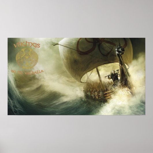 Poster Vikings Aller À Valhalla (Devant)
