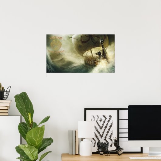 Poster Vikings Aller À Valhalla (Bureau à domicile)