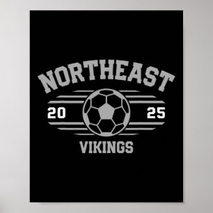 Poster Vikings du Nord-Est Football Byll 2025