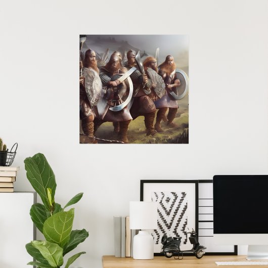 Poster Vikings Ensemble (Bureau à domicile)