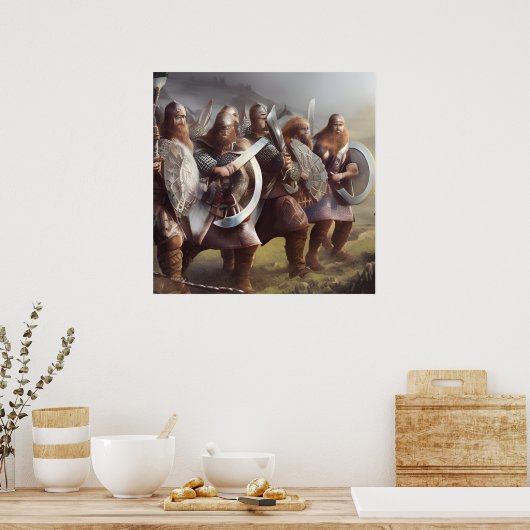 Poster Vikings Ensemble (Cuisine)