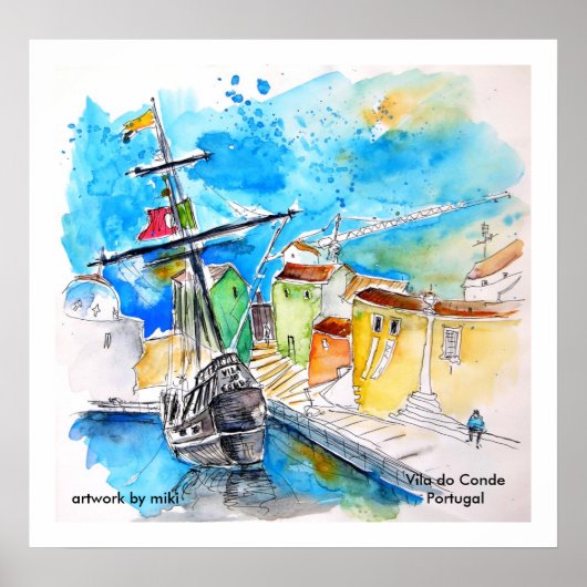 Poster "Vila do Conde 01" (Devant)