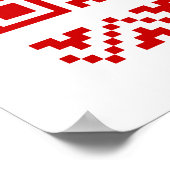 Poster Vilain Sweater QR Code Bonne année! (Coin)