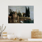 Poster Villa By the Sea par Arnold Bocklin, Symbolisme Ar (Cuisine)