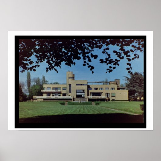 Poster Villa Cavroix, dessinée par Robert Mallet-Stevens (Devant)