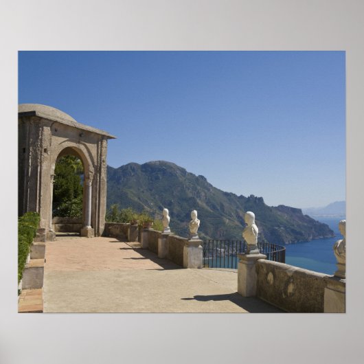 Poster Villa Cimbrone, Ravello, Campanie, Italie (Devant)