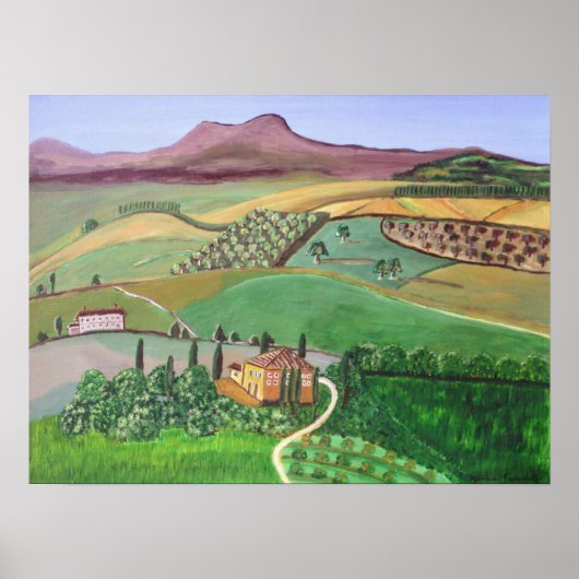 Poster Villa dans le Village (Devant)