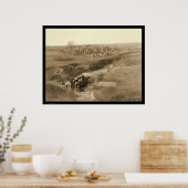 Poster Villa de Brule Indian Lakota Tipi Camp SD 1891 (Cuisine)