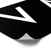 Poster villa de ski de descente (Coin)