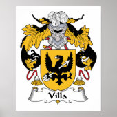 Poster Villa Family Crest (Devant)