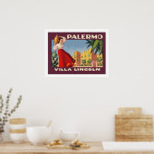Poster Villa Lincoln (Palerme) (Cuisine)