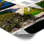 Poster Villa Melzi Bellagio Lac de Côme Italie (Coin)