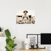 Poster Villa Pancho avec bandoliers (Bureau à domicile)