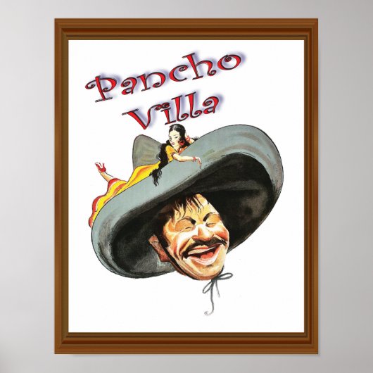 Poster Villa Pancho vintage (Devant)