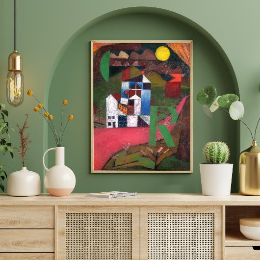 Poster Villa R de Paul Klee, Art Abstrait
