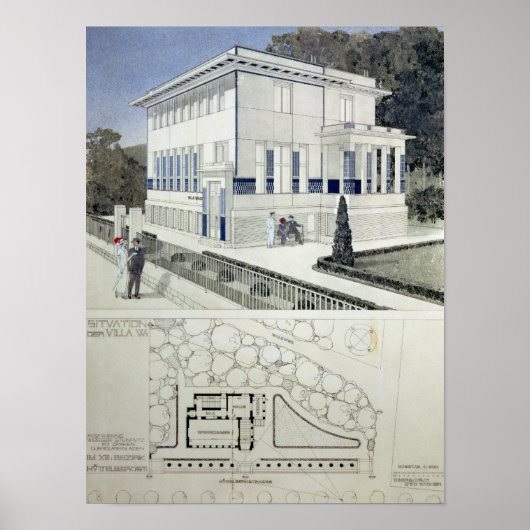 Poster Villa Wagner, Vienne (Devant)