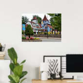 Poster Village alpin (Bureau à domicile)