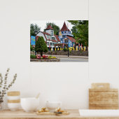 Poster Village alpin (Cuisine)