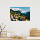 Poster Village alpin suisse de Wengen (Cuisine)