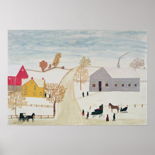 Poster Village Amish (Devant)