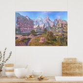 Poster Village Astral (Cuisine)