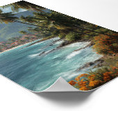 Poster Village côtier tropical - Art de l'océan Pittoresq (Coin)