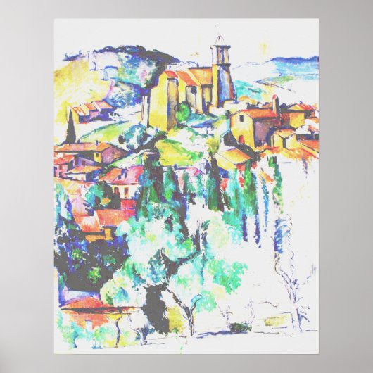 Poster Village de Cezanne à Gardanne (Devant)