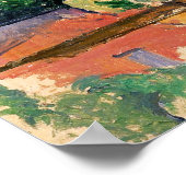 Poster Village de Gardanne, Paul Cézanne (Coin)