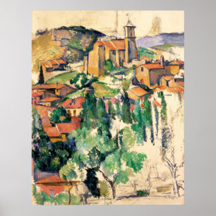 Poster Village de Gardanne, Paul Cézanne