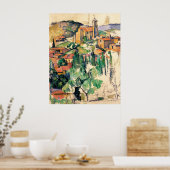 Poster Village de Gardanne, Paul Cézanne (Cuisine)