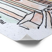 Poster Village de Mougins | Provence, Sud de la France (Coin)