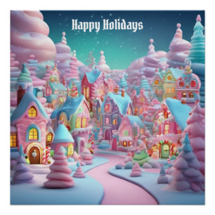 Poster Village de Noël