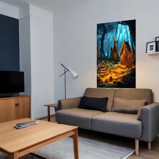 Poster Village de pain d'épices dans la forêt noire | Art