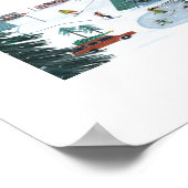Poster Village de patinage nordique (Coin)
