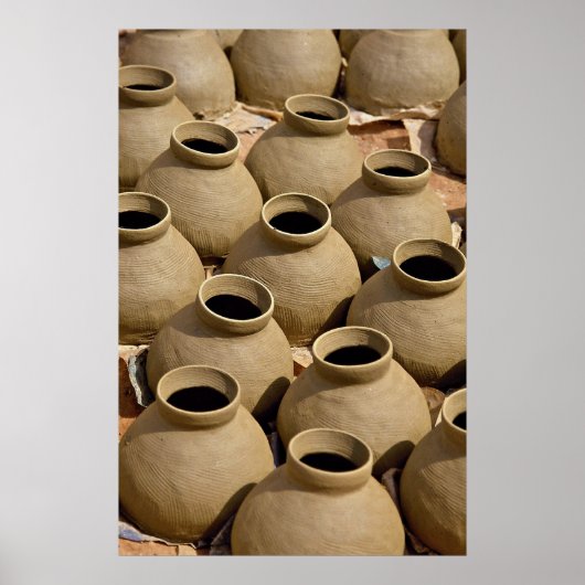 Poster Village de poterie, région d'Ashanti, Ghana (Devant)