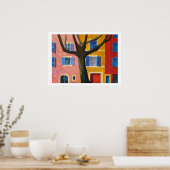 Poster village de Provence (Cuisine)