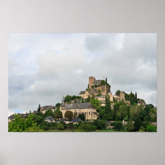Poster Village de Turenne en France (Devant)