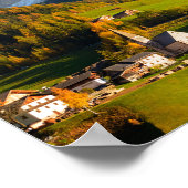 Poster Village des Dolomites à l'affiche de l'automne (Coin)